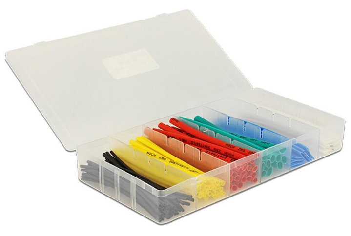 Kit 100 Coloured Thermal Shrink Tubes for Cables - Delock ISWT-TUBE 100 -SET
