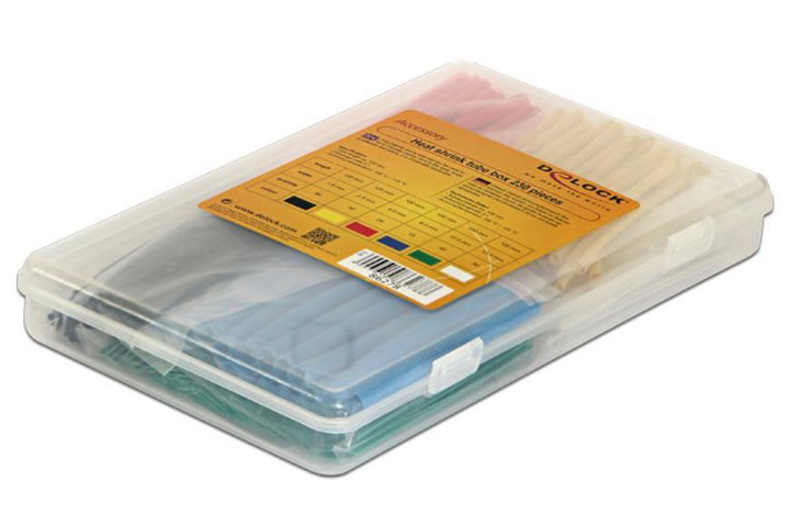 Kit 230 Coloured Thermal Shrink Tubes for Cables - Delock ISWT-TUBE 230 -SET