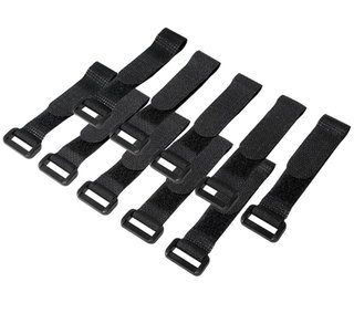 Fascette Fermacavo in Velcro Nero 10 Pezzi 150x20mm - Logilink ISWT-VEL10-BK