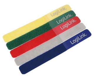 Colored Velcro cable clamps Set from 5 pcs - Logilink ISWT-VEL 5