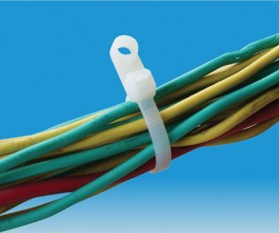 Fascette Fermacavi con Occhiello 300x4,8mm in Nylon 100pz Bianco - Techly ISWTH-30048