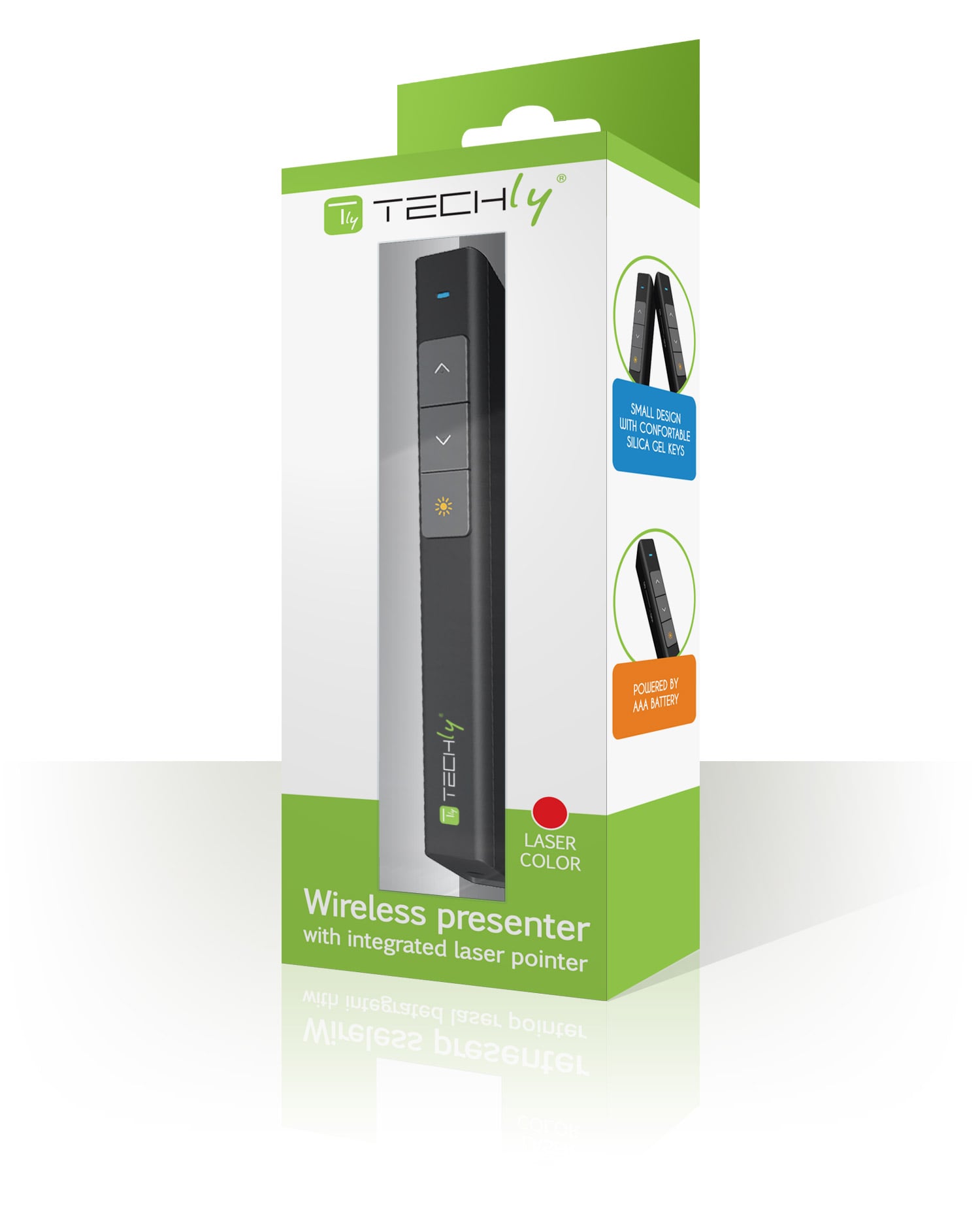 Puntatore Laser Wireless Penna Telecomando Presentazioni Powerpoint - Techly ITC-LASER26