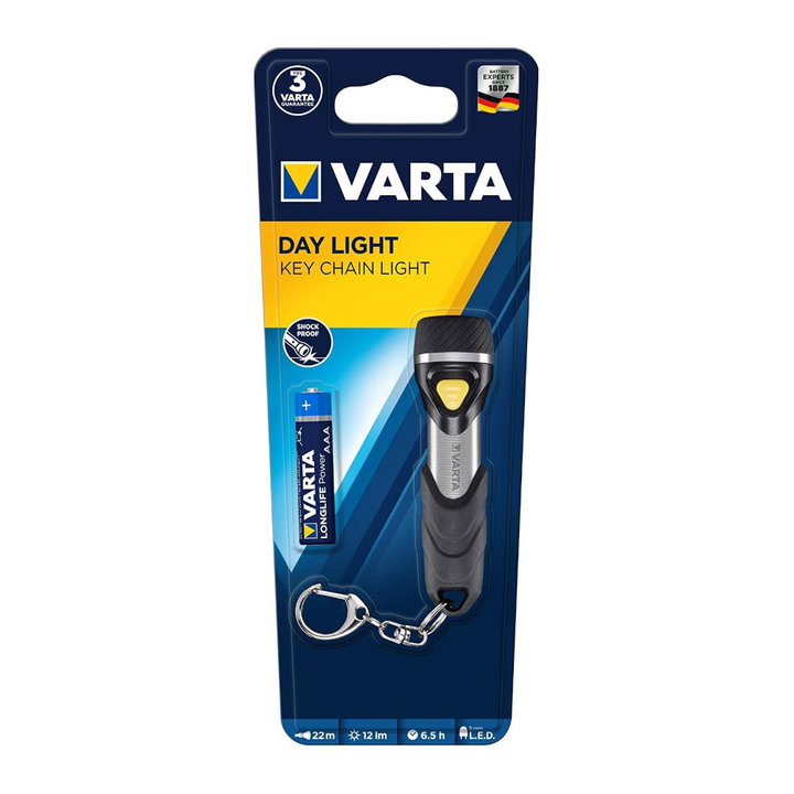 Torcia LED Tascabile Portachiavi Alluminio 10 Lumen 22m - Varta ITC-VTKEY12