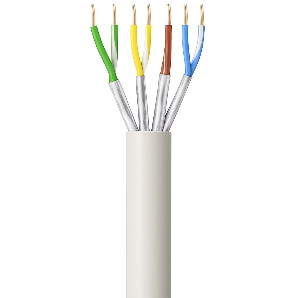 Matassa U/FTP, Cavo Cat6A Rame 305m Rigido Bianco - ITP-C6A-RIS305