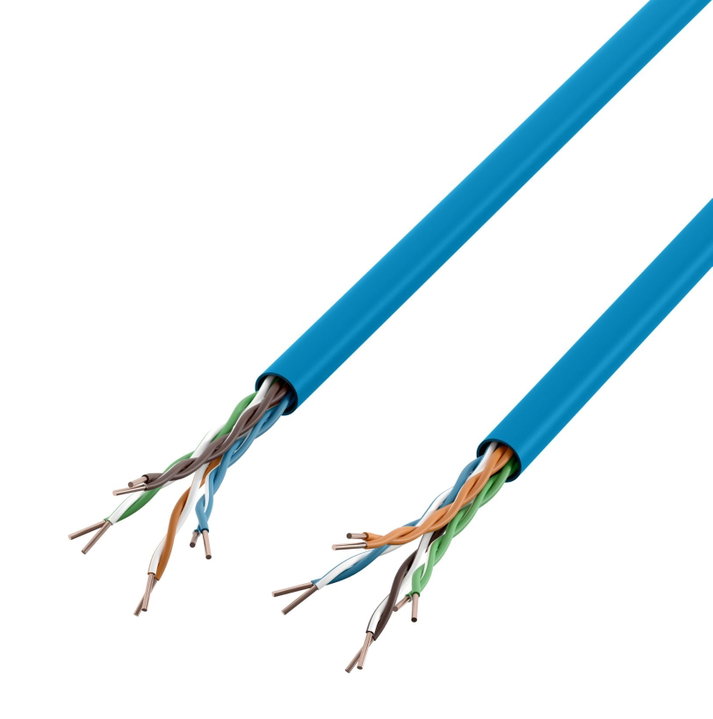 Matassa U/UTP Cat6A Rame 500MHz B2ca 305m Rigido LSZH Blu - ITP-C6A-RIS305UB2