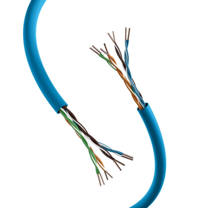 Matassa U/UTP Cavo Cat6A Rame 500MHz B2ca 305m Rigido LSZH Blu - OEM ITP-C6A-RIS305UB2B