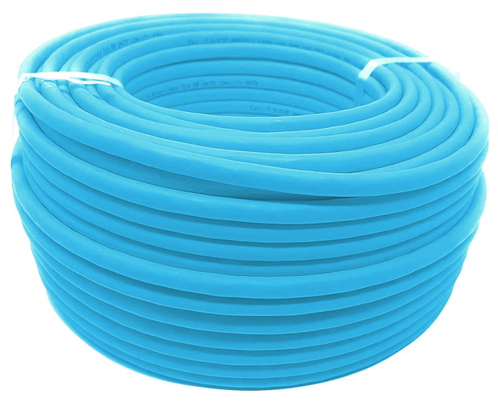 Matassa Cat6A U/UTP Rame 305m LSZH Rigido Blu - Techly Professional ITP-C6A-RIS305UBT