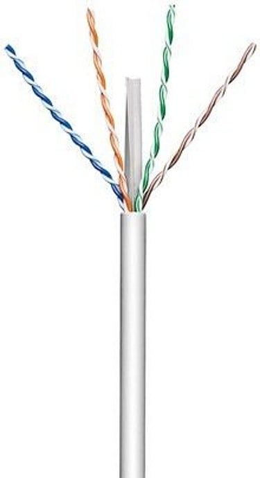 Matassa Cat6A U/UTP Rame 305m LSZH Rigido Grigio - Techly Professional ITP-C6A-RIS305UGT