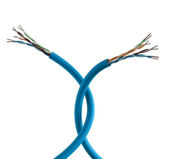 Bobina U/UTP Cavo Cat6A Rame 500MHz B2ca 500m Rigido LSZH Blu - ITP-C6A-RIS500UB2B