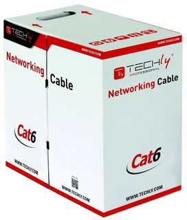 U/UTP Cable Cat 6 Copper 305 m Gray Hard - Techly Professional ITP-C 6 U-RI