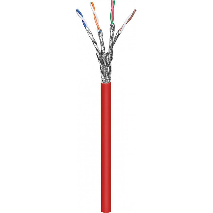 Matassa S/FTP Cavo Cat7 Rame LSZH 100m Flessibile Rosso - OEM ITP-C7S-100-RE
