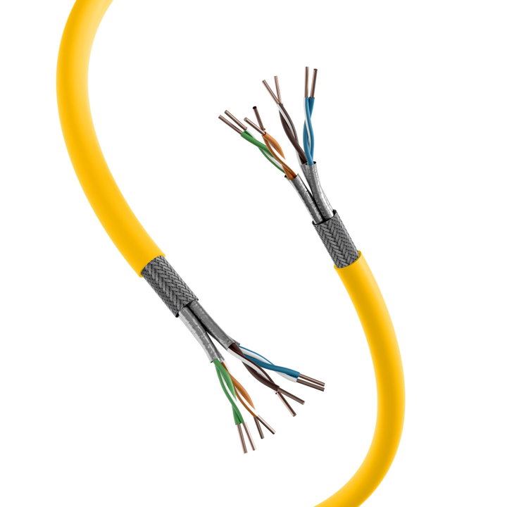 Matassa S/FTP Cat cable 7 A 100 m Hard PIMF Yellow - ITP 10 -PIMF- 0100 C