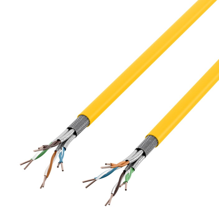 Matassa S/FTP Cat cable 7 A 100 m Hard PIMF Yellow - ITP 10 -PIMF- 0100 C
