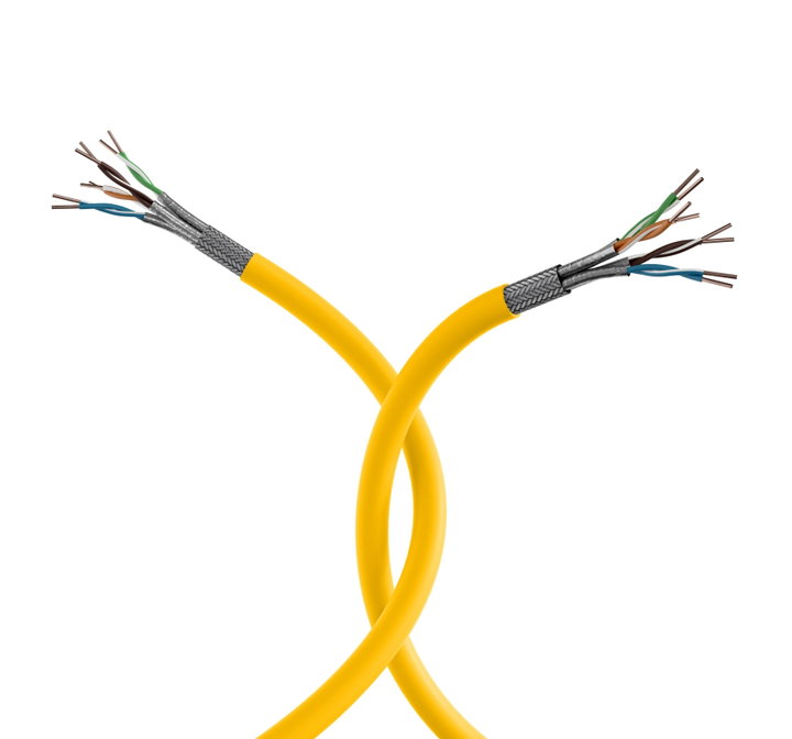 Matassa S/FTP Cat cable 7 A 100 m Hard PIMF Yellow - ITP 10 -PIMF- 0100 C