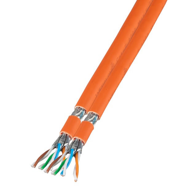 S/FTP Cable Cat 7 Copper Duplex 1000 MHz Dca 100 m Hard FRNC-B Orange - OEM ITP 10 -PIMF- 0100 DX