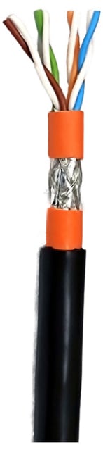 Bobina S/FTP Cavo Cat7 Rame per Interno Esterni 250m Rigido Nero - OEM ITP10-PIMF-0250PE