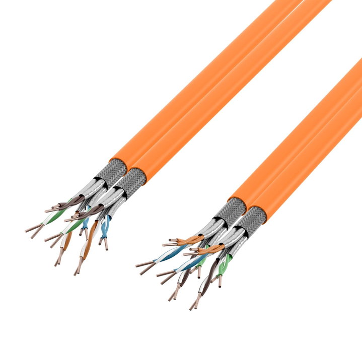 Bobina S/FTP Cat7A Rame 1200MHz B2ca Duplex 500m Rigido Arancione - ITP10-PIMF-0500BDX