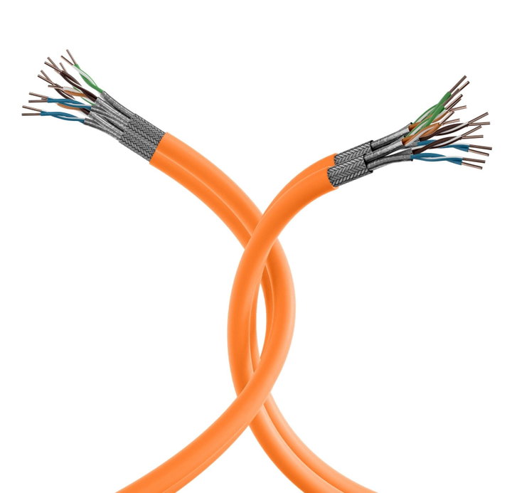 Bobina S/FTP Cat7A Rame 1200MHz B2ca Duplex 500m Rigido Arancione - ITP10-PIMF-0500BDX