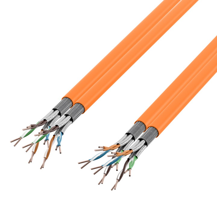 Bobina S/FTP Cat7 Rame 1000MHz Duplex Eca 500m Rigido Arancione - ITP5-PIMF-0500DX