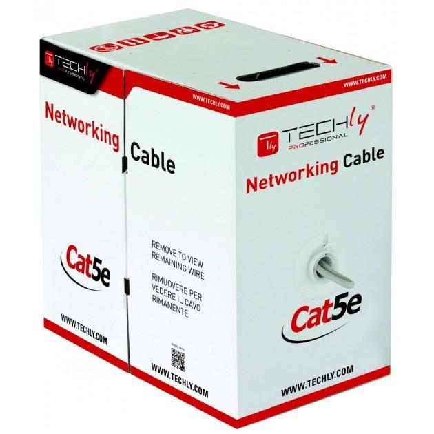 Matassa F/UTP 4 pairs Cat 5 AND Copper 305 m Flexible Grey - Techly Professional ITP 6 -STP-IC