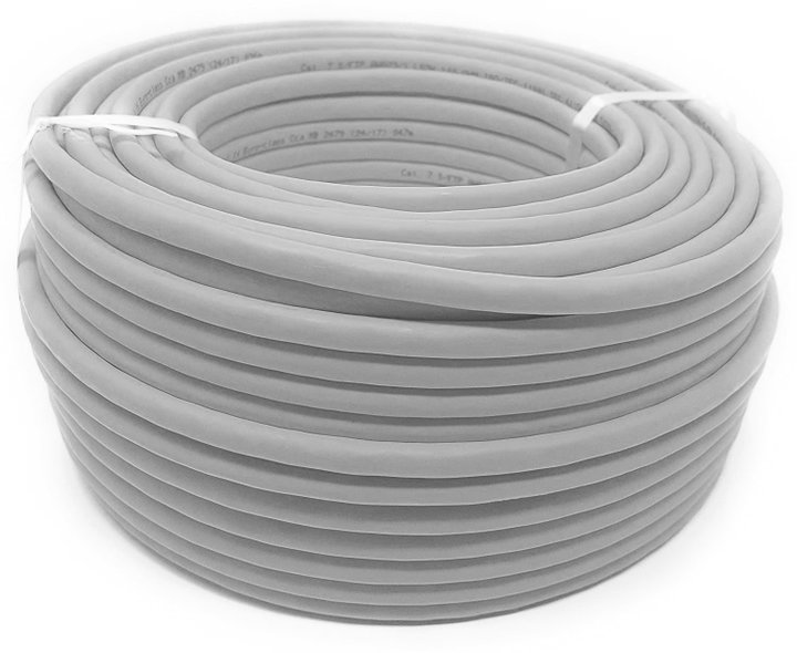 U/UTP skein 4 pairs Cat 5 AND Copper 100 m Flexible Grey - Techly Professional ITP 6 -UTP-IC- 100