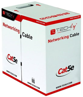 Matassa U/UTP 4 pairs Cat cable 5 AND Copper 305 m Flexible Grey - Techly Professional ITP 6 -UTP-IC