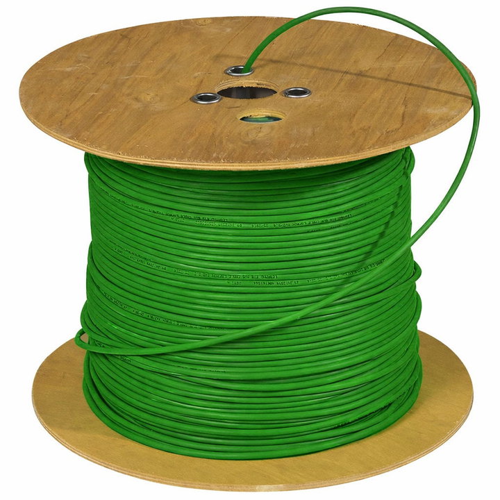 Cat cable 6 A Rigido F/FTP LSZH Armed in Matassa 100 m Green - Cavel ITP 6 AF- 100 LZ-ARM