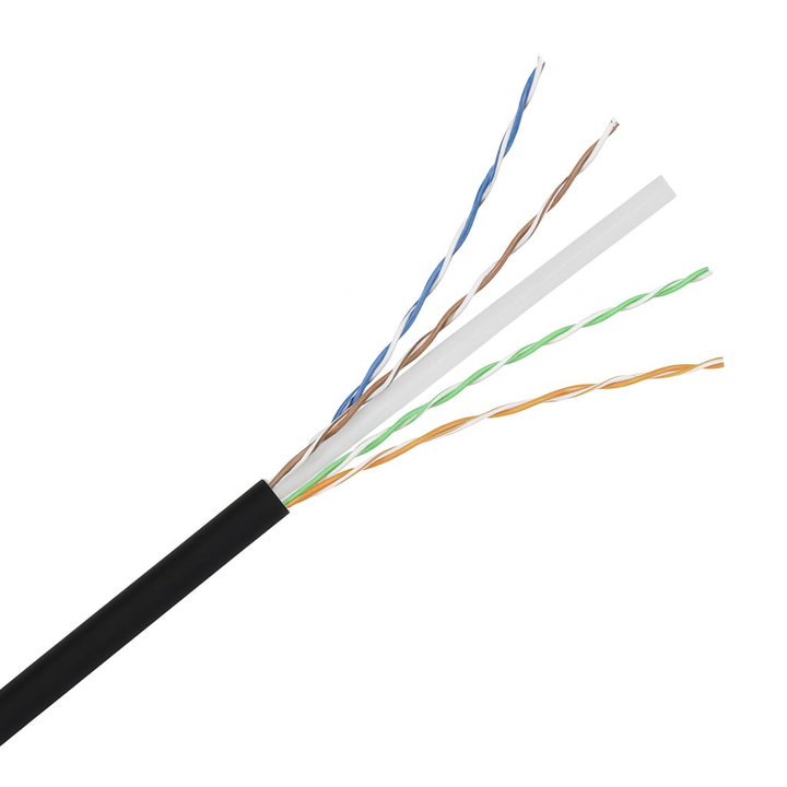 Cavo Cat6 Rigido U/UTP PE in Matassa 200m Nero - Cavel ITP6U-200PE