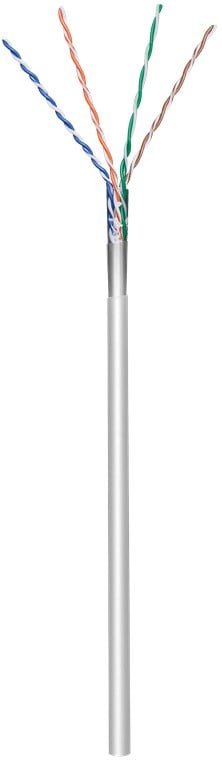 Matassa F/UTP Cavo Cat5E CCA 100m Flessibile Grigio - Techly Professional ITP8-FLS-0100