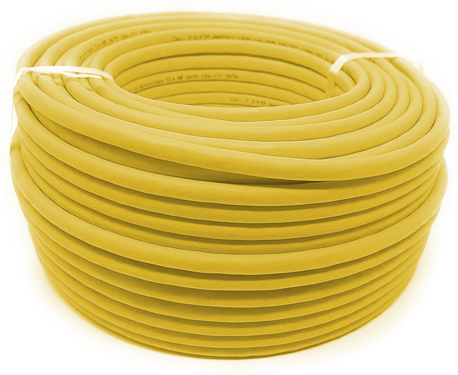 Matassa F/UTP Cavo Cat5E CCA 100m Flessibile Giallo - Goobay ITP8-FLS-0100YE