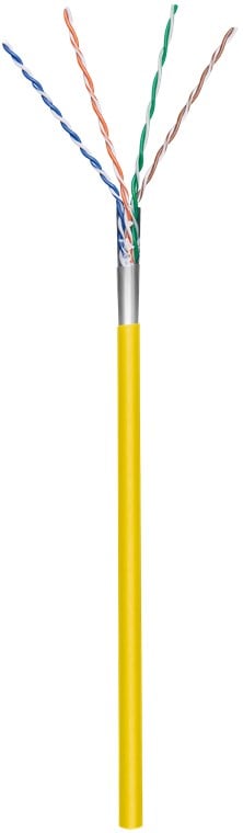 Matassa F/UTP Cavo Cat5E CCA 100m Flessibile Giallo - Goobay ITP8-FLS-0100YE