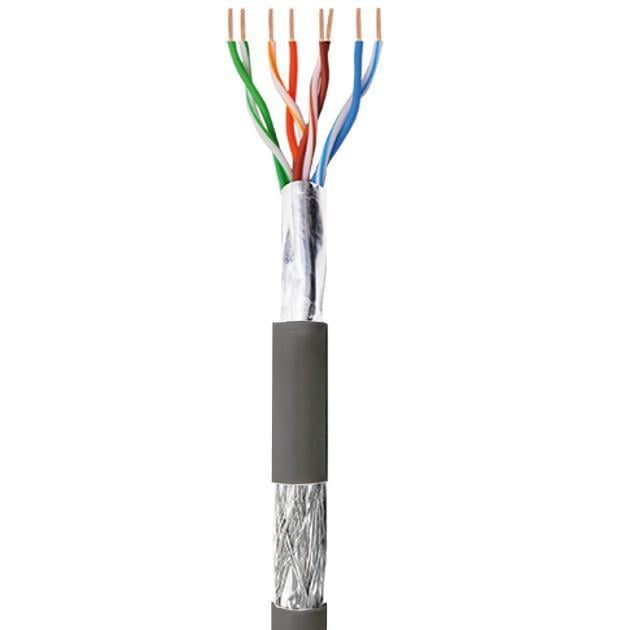 Matassa SF/UTP Cavo Cat5E CCA 100m Rigido da Esterno Nero - Techly Professional ITP8-FSS-0100LO