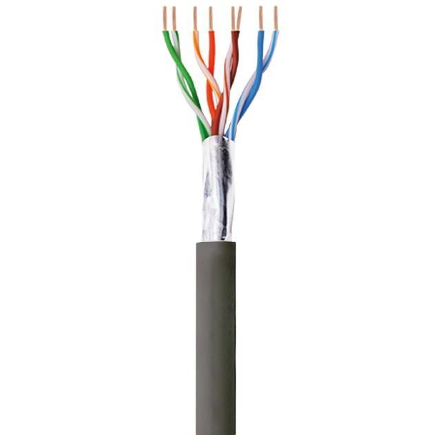 Matassa F/UTP Cavo Cat5E CCA 100m Rigido da Esterno Nero - Techly Professional ITP8-RIS-0100LO