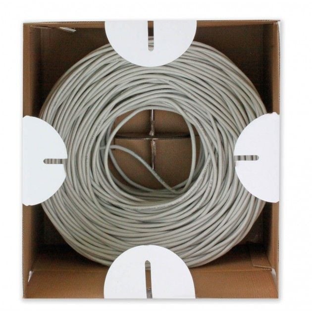 Matassa F/UTP Cavo Cat5E CCA 305m Rigido da Esterno Nero - Techly Professional ITP8-RIS-0305LO