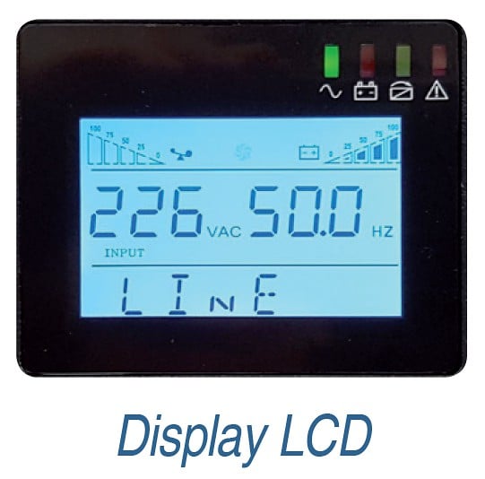 UPS 3000 VA 2400 W Line Interactive sinusoidal wave - Techly Professional IUPS- 3000 -S 30