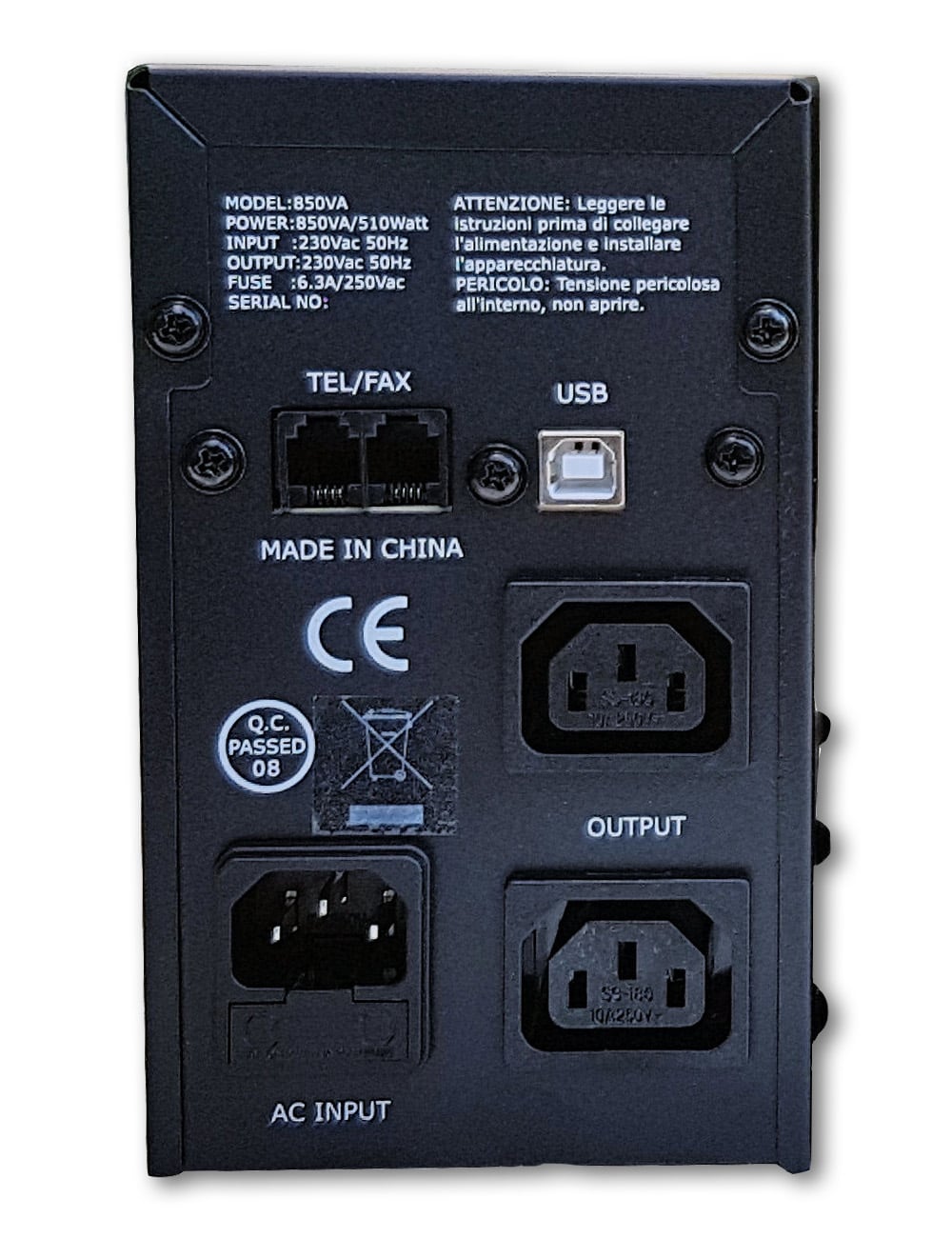 Gruppo di continuità 850VA 510W Line Interactive - Techly Professional IUPS-850PC