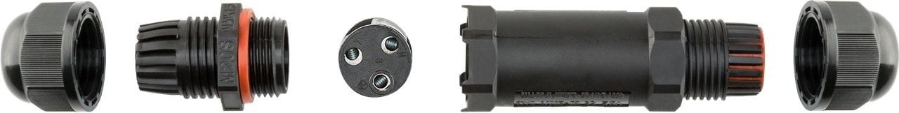 Connettore Elettrico Impermeabile per Cavo IP68 da Esterno Lunghezza 10 cm - Goobay IUPS-CONN10-IP68