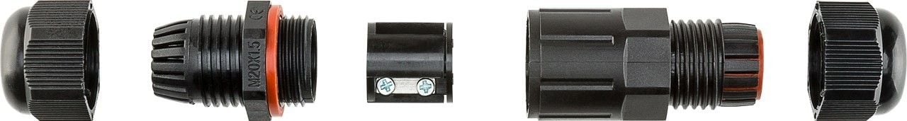 Connettore Elettrico Impermeabile per Cavo IP68 da Esterno Lunghezza 7.5 cm - Goobay IUPS-CONN7-IP68
