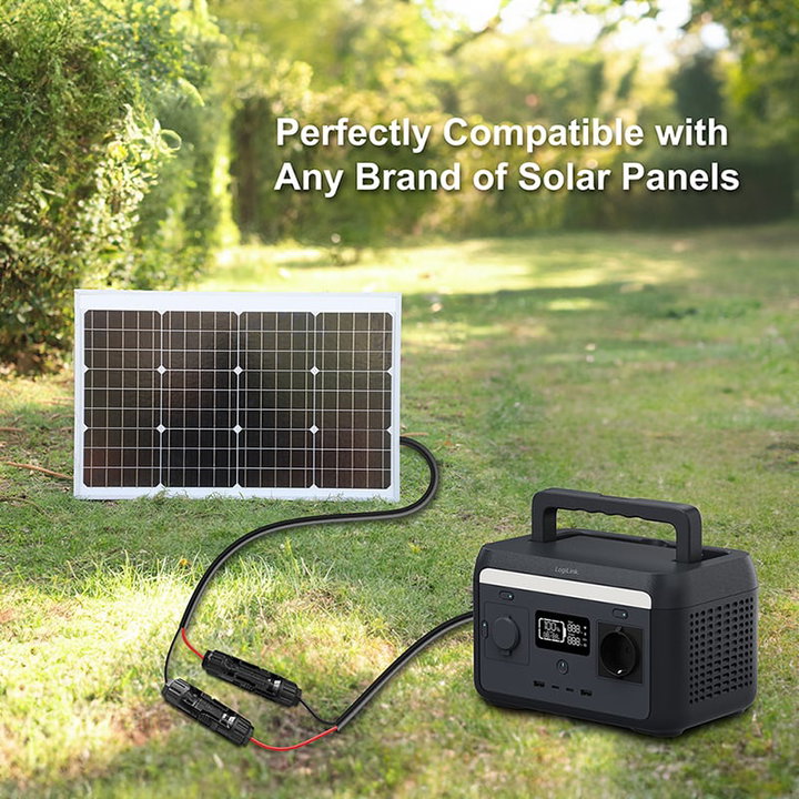Cavo Adattatore Pannello Solare DC7909/M a 2x MC4/MF Rame Nero/Rosso 1,8m - Logilink IUPS-FSP-CABLE18