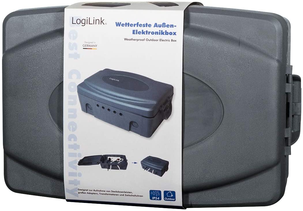 Electric Box IP 54 Cable Organizer Grey Cables - Logilink IUPS-PB-IP 54 G