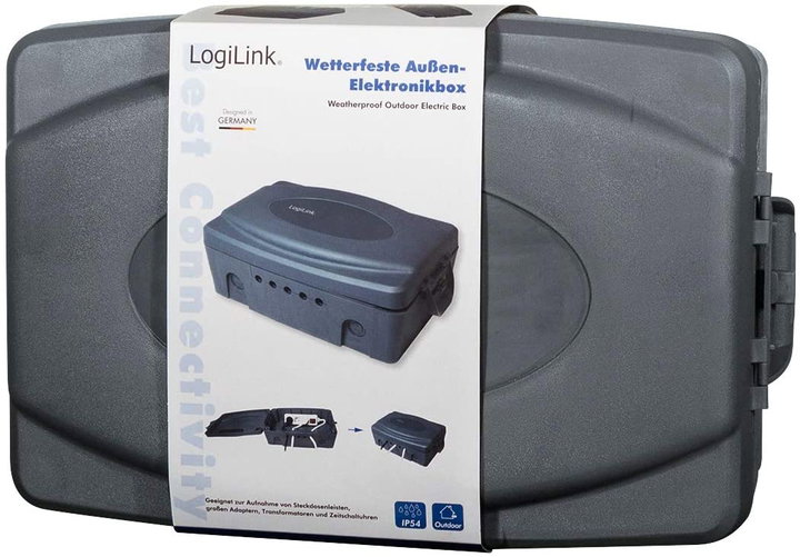 Scatola Elettrica IP54 Cable Organizer Organizzatore Cavi Grigio - Logilink IUPS-PB-IP54G