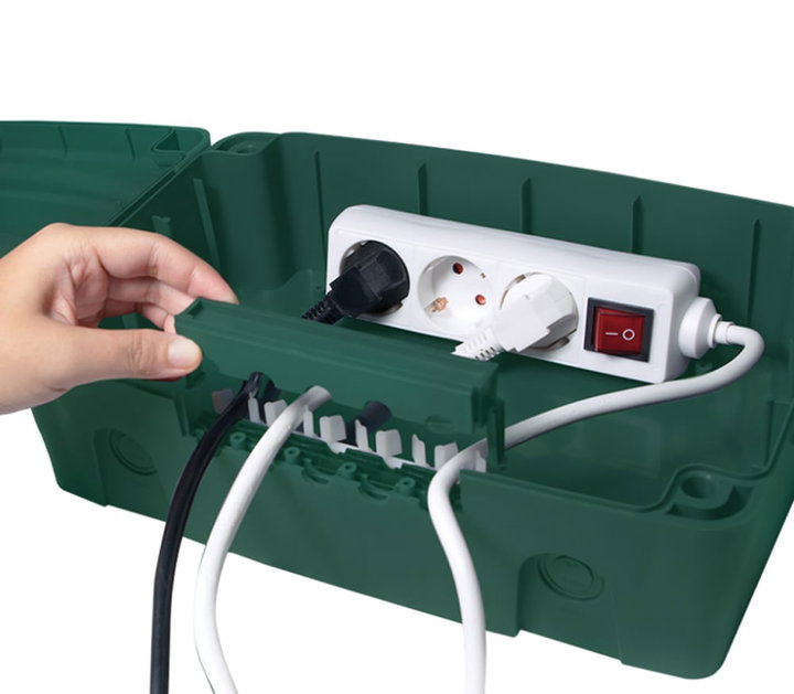 Scatola Elettrica IP54 Cable Organizer Organizzatore Cavi Verde - Logilink IUPS-PB-IP54V