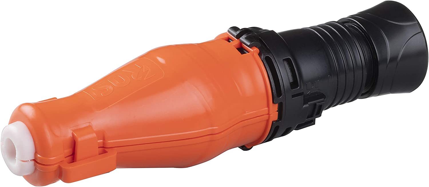 Presa Schuko Powershell Volante 2P+T Impermeabile con Protezione IP67 - Rosi IUPS-PB-IP67IT