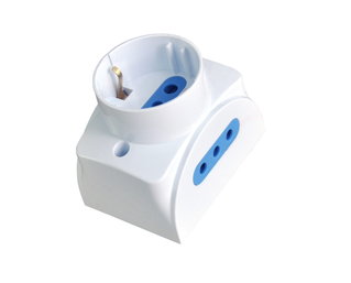 Presa da Muro 2 Prese Italiane 2P+T 10A e 1 Schuko 16A Bianco - Techly IUPS-PCP-1S2I10A