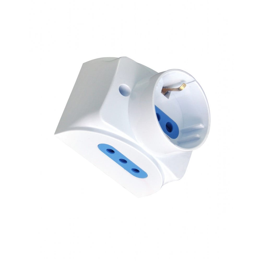 Presa da muro con 2 prese Italiane 2P+T e 1 Schuko 16A - Techly IUPS-PCP-1S2I10A