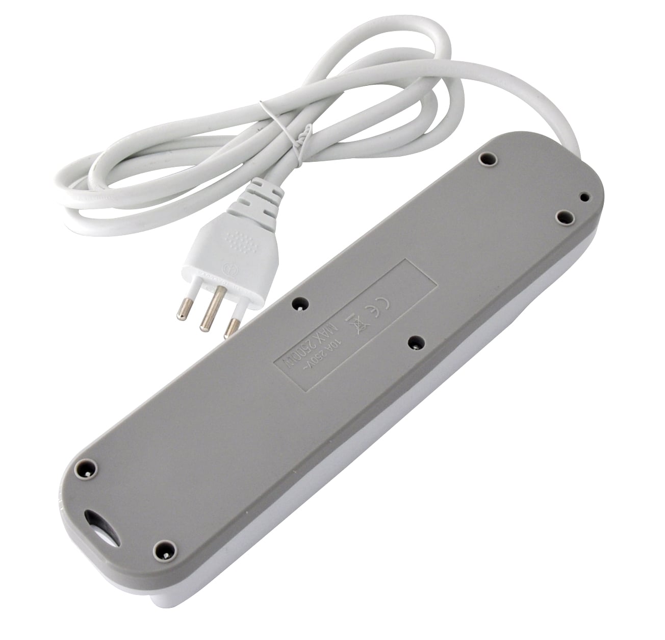 Presa Multipla a 4 Posti Italiana Bipasso/Schuko Spina 10A - Techly IUPS-PCP-410A