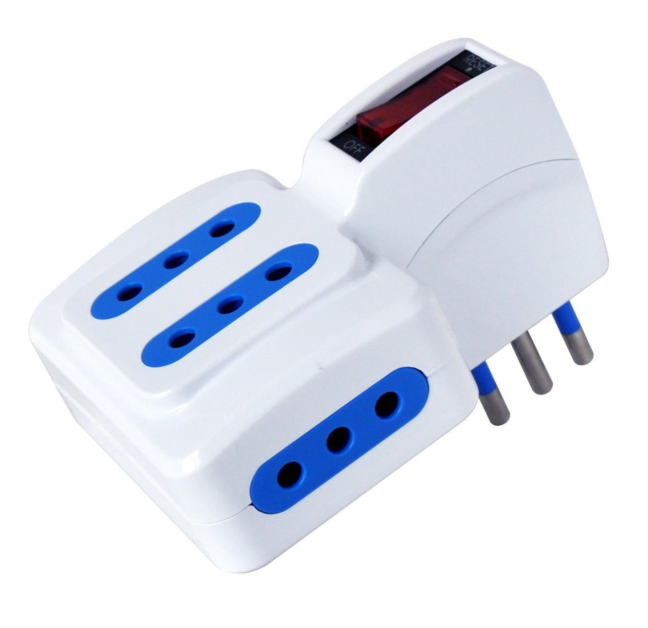 Adattatore con spina 10A e 4 prese Italiane 10A - Techly IUPS-PCP-410SP10