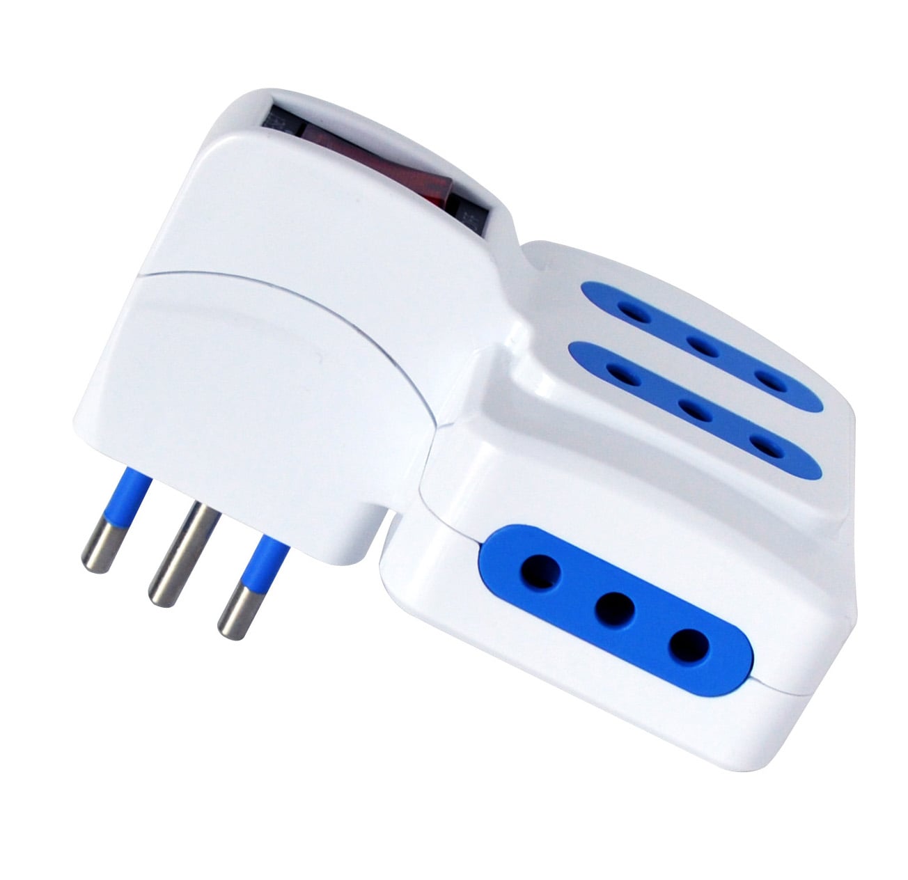 Adattatore con spina 10A e 4 prese Italiane 10A - Techly IUPS-PCP-410SP10
