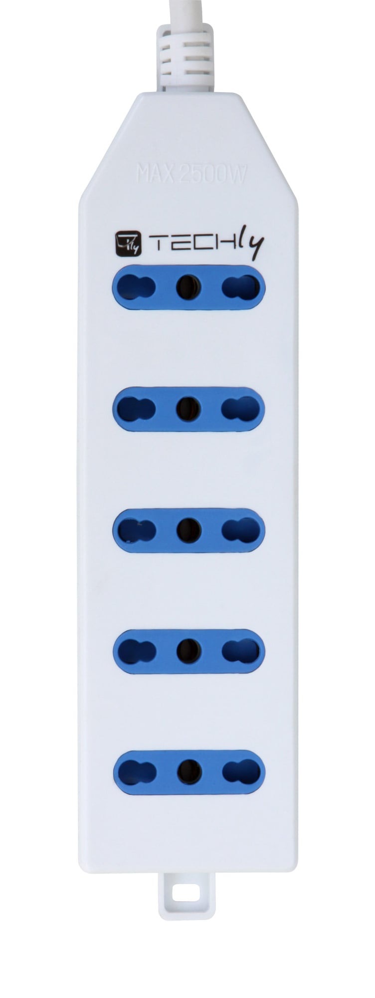 Multipresa 5 Posti Italiana Bipasso - Techly IUPS-PCP-415