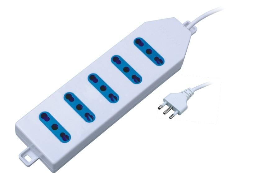 Multipresa 5 Posti Italiana Bipasso - Techly IUPS-PCP-415